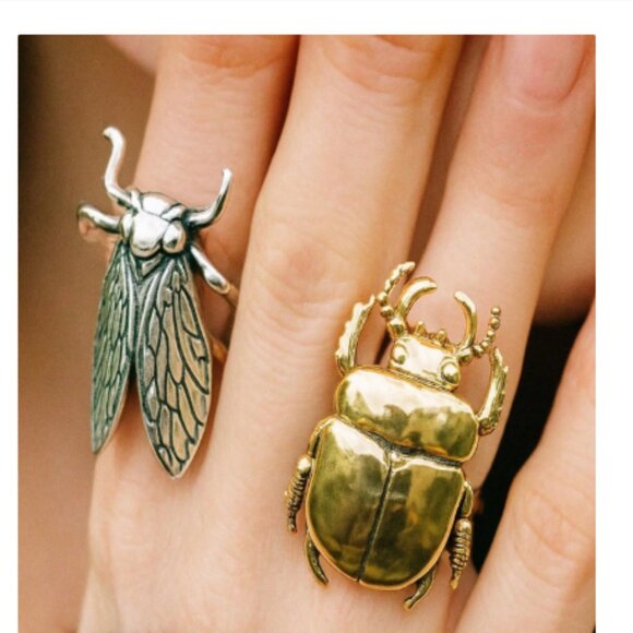 Zara set of 2 insect rings - Picture 2 of 9